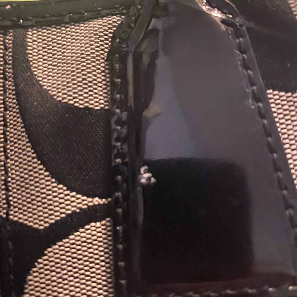 Coach Black and Gray Signature Tote - Picture 9 of 12